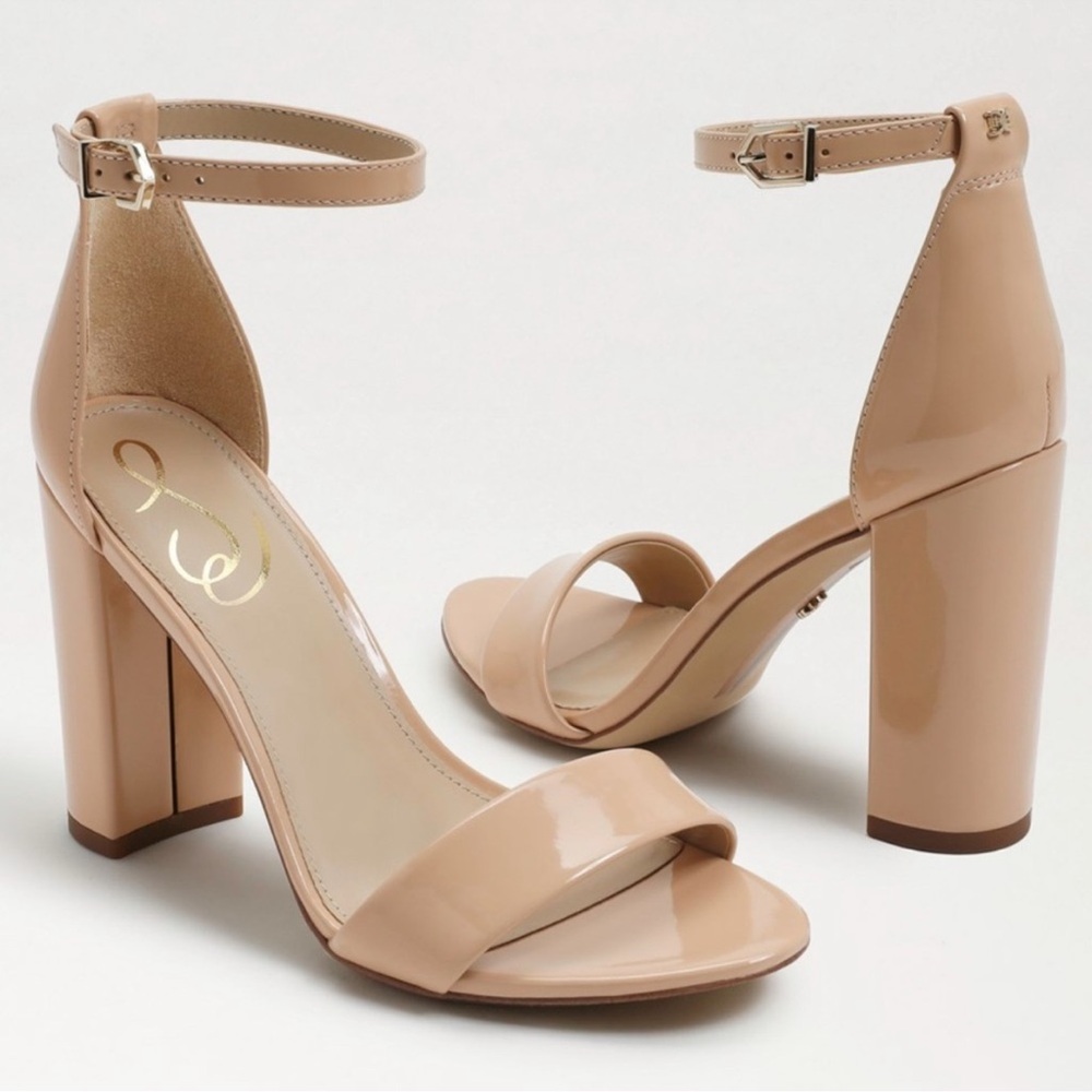 Sam Edelman Yaro 7.5W Ankle Strap Sandal Nude Blush